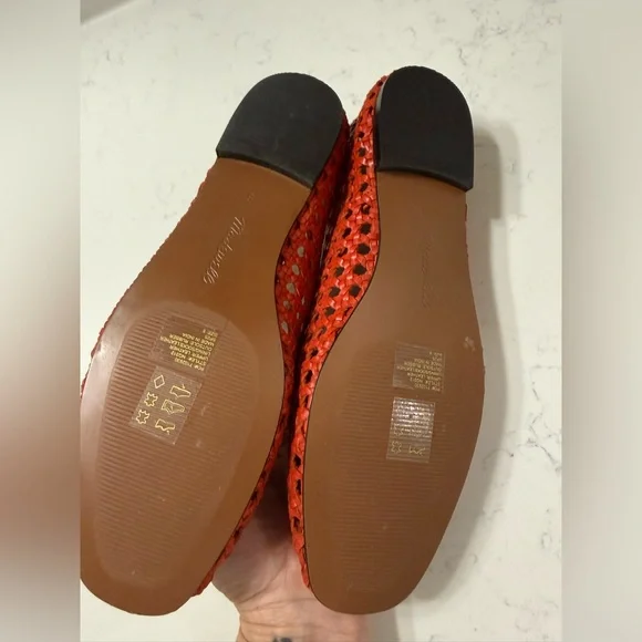 Madewell red flat NWOT size 8 - Picture 3 of 6